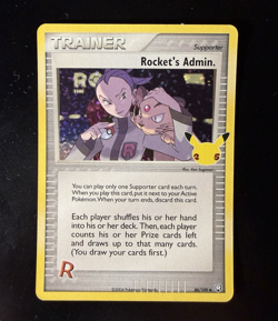 Rocket’s Admin 86/109 Celebrations Classic Collection Holo Pokemon TCG Card NM - Image 1