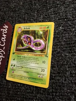Arbok 31/62 Fossil 1st Edition Non-Holo Uncommon Pokemon Card NM - Image 2