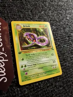 Arbok 31/62 Fossil 1st Edition Non-Holo Uncommon Pokemon Card NM - Image 3