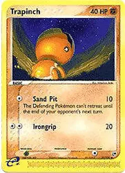 Pokemon Sandstorm Common Card - Trapinch 82/100 - Image 1
