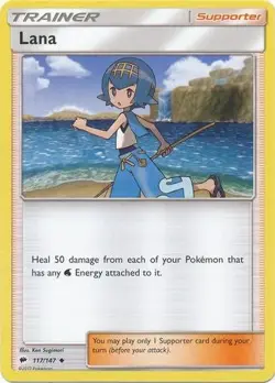 Lana 117/147 Uncommon - Pokemon Sun & Moon Burning Shadows Card - Image 1