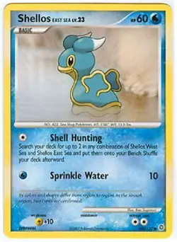 Pokemon Secret Wonders Common Card - Shellos East Sea 106/132 - Image 1