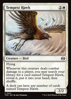 [MTG] Tempest Hawk (0031) (TDM) NM - Image 1