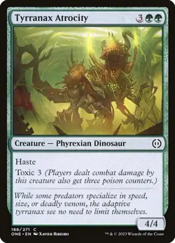 [MTG] Tyrranax Atrocity (188) (ONE) NM - Image 1