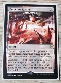 Desecrate Reality Commander Masters Regular - Image 1