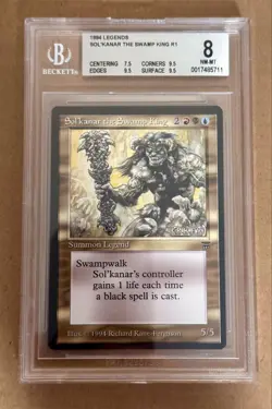 Sol'kanar The Swamp King - Legends - MTG - BGS 8. NM-MT w/ Three 9.5's - Image 1