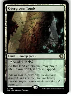 Overgrown Tomb Lorwyn Eclipsed MTG FOIL NM - Image 1