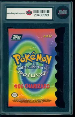1999 Topps Pokemon #6 Charizard Die Cut KSA 8.5 NMM+ - Image 2
