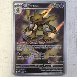 2025 POKEMON MEGA EVOLUTION POKEMON CENTER ETB PROMO #009 ALAKAZAM-LP - Image 2