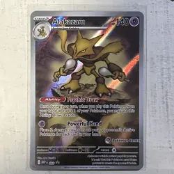 2025 POKEMON MEGA EVOLUTION POKEMON CENTER ETB PROMO #009 ALAKAZAM-LP - Image 3