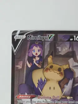 2022 Pokemon SWSH Brilliant Stars Full Art Mimikyu V Trainer Gallery TG16/TG30 - Image 2