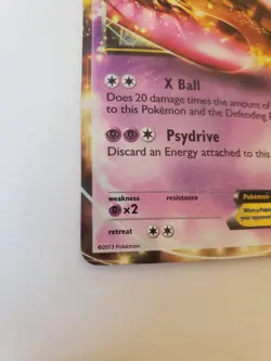 Mewtwo EX - 54/113 - Pokemon Legendary Treasures Black White Ultra Rare Card HP - Image 2