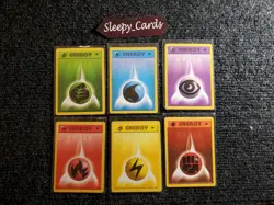 Pokemon Energy Cards Shadowless 1st Edition Set Lot of 6 NM - Image 1