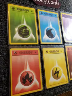 Pokemon Energy Cards Shadowless 1st Edition Set Lot of 6 NM - Image 3
