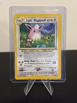 Pokemon TCG Light Wigglytuff Neo Destiny Uncommon Card 54/105 - Image 1