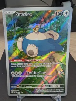 Snorlax SVP 051 Illustration Rare - Pokemon 151 ETB Black Star Promo NM - Image 1