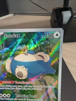 Snorlax SVP 051 Illustration Rare - Pokemon 151 ETB Black Star Promo NM - Image 3