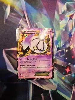 Chandelure EX 77/113 2013 B&W Legendary Treasures Pokemon Card Ultra Rare Mp - Image 1