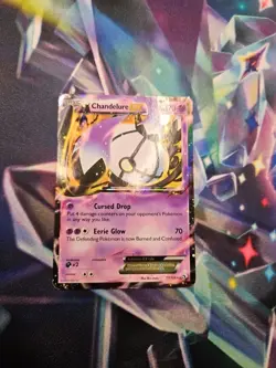 Chandelure EX 77/113 2013 B&W Legendary Treasures Pokemon Card Ultra Rare Mp - Image 2