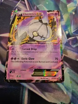 Chandelure EX 77/113 2013 B&W Legendary Treasures Pokemon Card Ultra Rare Mp - Image 4