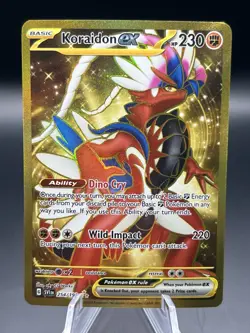 Pokemon TCG Koraidon ex 254/198 Sv01: Scarlet & Violet Base Secret Rare - Image 1