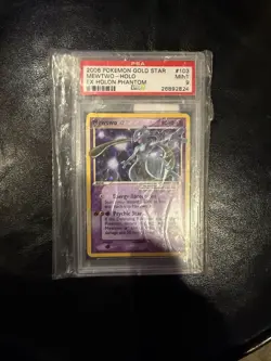 2006 POKEMON EX HOLON PHANTOMS GOLD STAR #103 MEWTWO-HOLO PSA MINT 9 - Image 4