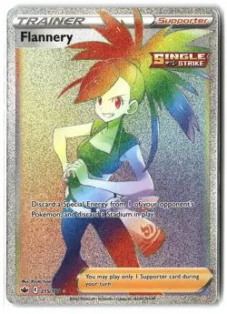 Flannery ⭐ 215/198 Holo Rare Rainbow Chilling Reign 2021 Pokemon NM - Image 1