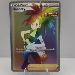 Pokemon Flannery 215/198 Chilling Reign Secret Rare Full Art Single Strike Holo - Image 1