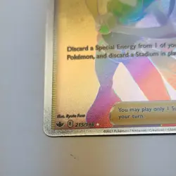 Pokemon Flannery 215/198 Chilling Reign Secret Rare Full Art Single Strike Holo - Image 3