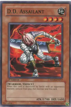 Yugioh D.D. Assailant SDDE-EN017 Common 1st Edition LP - Image 1
