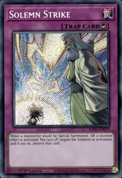 Solemn Strike - Secret Rare 1st Edition RA02-EN079 - NM - YuGiOh - Image 1