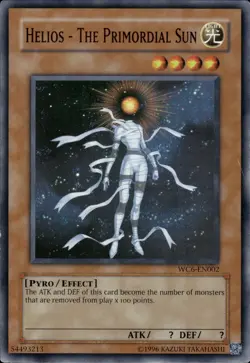Helios - The Primordial Sun - Super Rare WC6-EN002 - HP - YuGiOh - Image 1