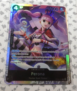 One Piece Card Game English Carte Super Rare Holo Perona OP06-093 SR Mint - Image 1