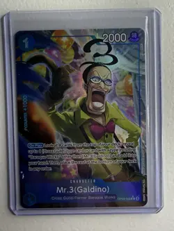 One Piece CCG Mr. 3 (Galdino) PRB02 Rare Foil Alt Art OP09-056 NM - Image 1