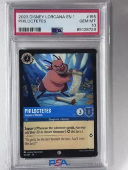 Disney Lorcana Philoctetes #156 PSA 10 The First Chapter EN-1 - Image 1
