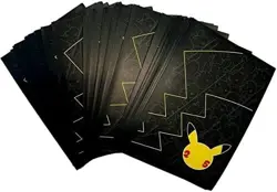 65 Pikachu Sleeves Black Celebrations Elite Trainer Box Pokemon Cards New Sealed - Image 2