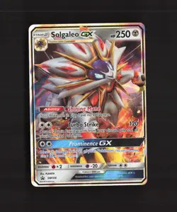Solgaleo GX SM104 Sun & Moon Black Star Promo Holo Pokemon Card LP - Image 1