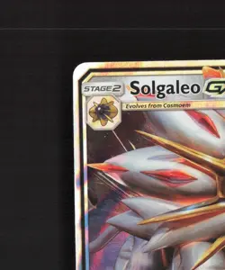 Solgaleo GX SM104 Sun & Moon Black Star Promo Holo Pokemon Card LP - Image 3