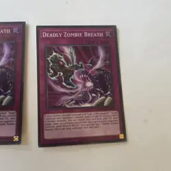 NEW (x2) Deadly Zombie Breath Trap Card 1st Edition - super rare - set of 2 - Image 3