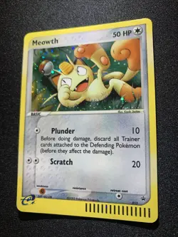 Pokemon TCG Meowth 013 Black Star Promo E-Series Holo Rare Card - Image 3