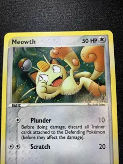 Pokemon TCG Meowth 013 Black Star Promo E-Series Holo Rare Card - Image 4