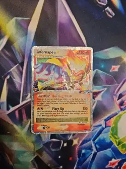Infernape Lv. X DP10 Black Star Promo Pokemon Card TCG Holo Rare Damaged PSA 1 U - Image 1