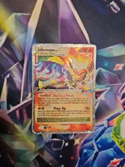 Infernape Lv. X DP10 Black Star Promo Pokemon Card TCG Holo Rare Damaged PSA 1 U - Image 2