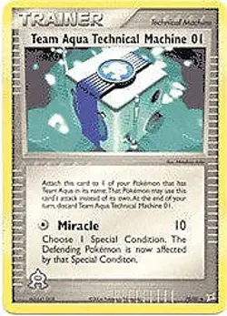 EX Aqua vs Magma 79/95 Team Aqua Technical Machine 01 Pokemon Card - Image 1