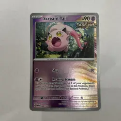 Pokemon 2023 Paradox Rift Scream Tail Holo Foil Card 86/182 Reverse Holo - Image 1