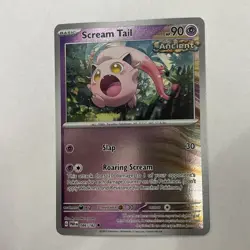 Pokemon 2023 Paradox Rift Scream Tail Holo Foil Card 86/182 Reverse Holo - Image 3