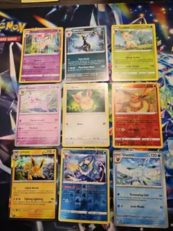Pokemon Card TCG - Eeveelutions Lot of 9- Leafeon, Sylveon, Espeon, Umbreon - Image 3