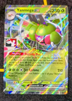 Pokemon TCG Yanmega EX Double Rare Holo Card #003/182 Prize Pack Series 8 - Image 3