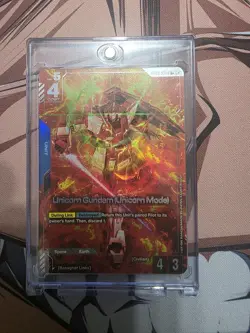 Gundam Card Game TCG Unicorn Gundam (Unicorn Mode) GD01-005 Alt Art - Image 1
