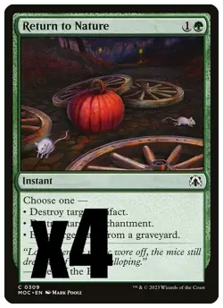 MTG | Return to Nature (x4 Playset) | (NM) March of the Machine - Image 1